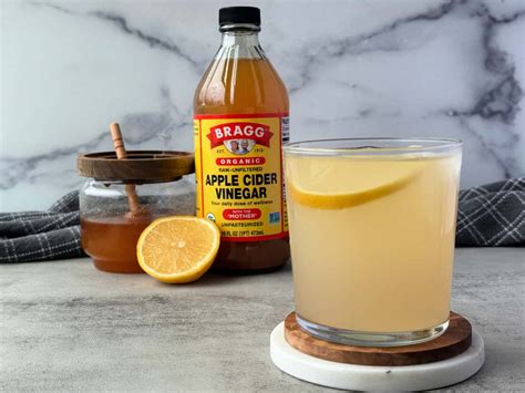 Apple Cider Vinegar and Lemon Juice Drink Recipe