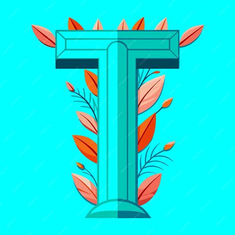 Creative and Modern Flat Vector Illustration of the Letter T Logo | Premium AI-generated vector