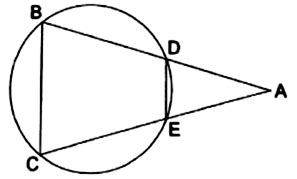 In the given figure, is an isosceles triangle in which and a circle ...