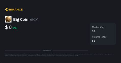 Big Coin Price Today | BCX to USD Live Price, Market Cap & Chart