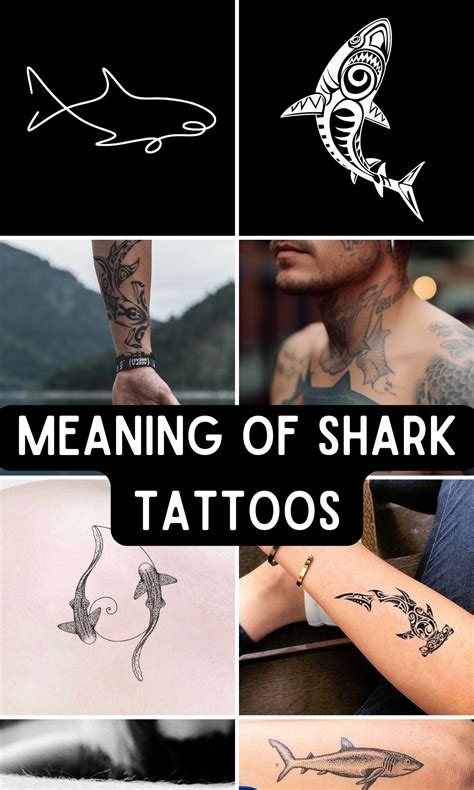 Shark Tattoo Meaning With Ideas and Designs - On Your Journey | Shark tattoos, Shark tattoo ...
