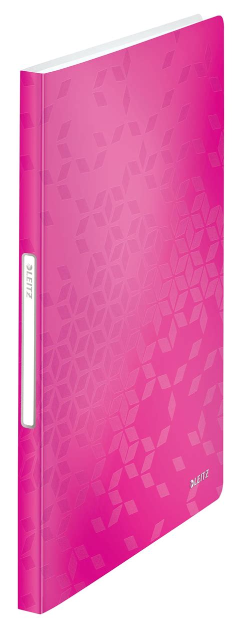 Leitz Wow PP Display Book Premium File Folder with 40 Pockets, Pink ...