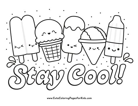 Summer Coloring Pages (10 Free Printable PDF Downloads) - Cute Coloring ...
