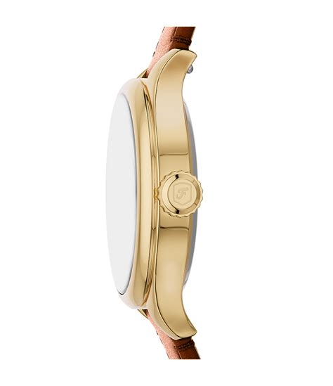 Gilmore Three-Hand Brown Leather Watch - ES5423