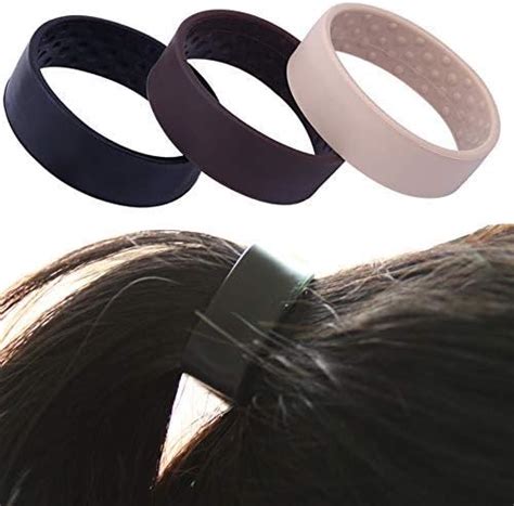 New Silicone Hair Tie Foldable Hair Ring Rope Stationarity Elastic Hair ...