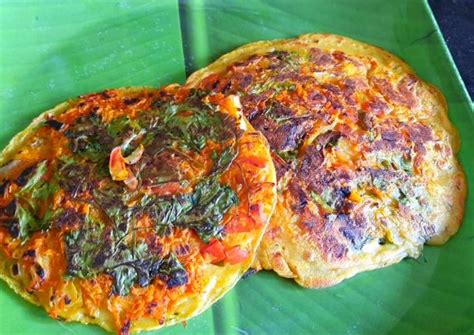 Healthy breakfast wheat flour onion uttapam Recipe by ShrutiSharmada ...