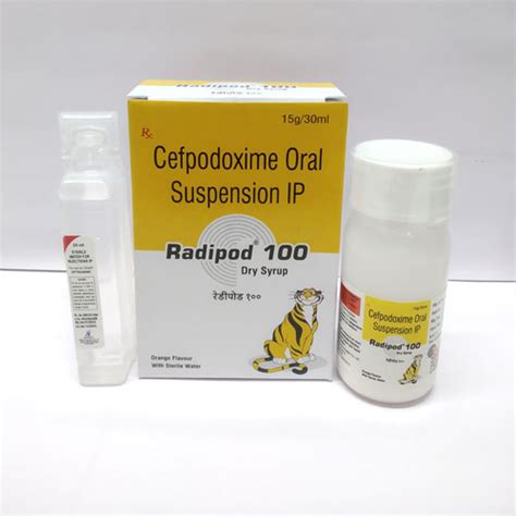 Radipod-100 Dry Syrup Radius Healthcare Pvt. Ltd.