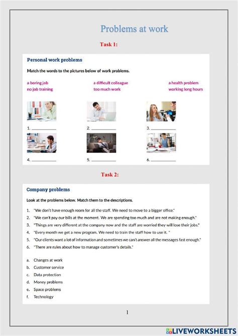 Problems at Work 的图像结果