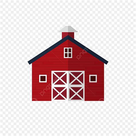 Barn Farm Clipart Transparent PNG Hd, Farm Red Barn Clip Art, Cartoon ...