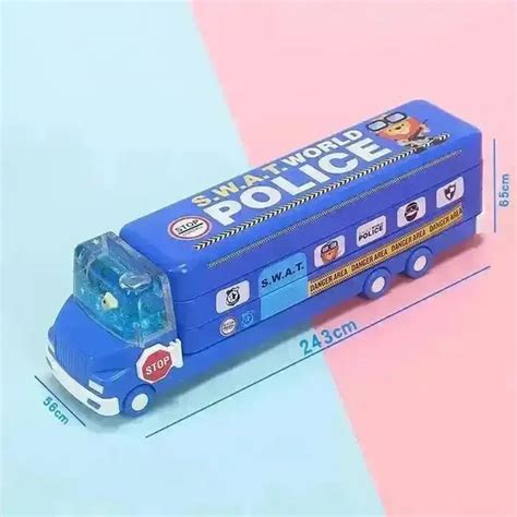 Moving Bus Pencil Box For Kids