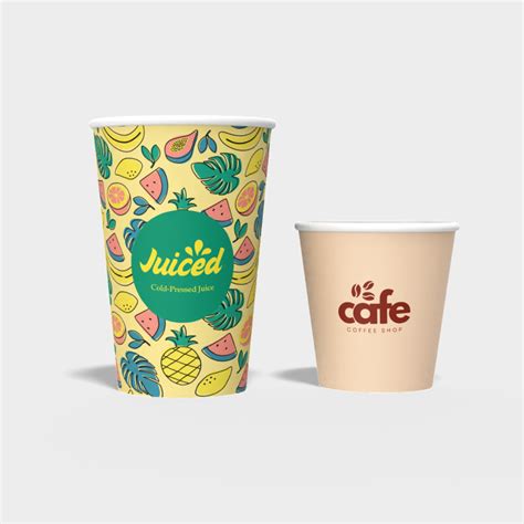 Custom Paper Cups – Printed Logo Disposable Cups for Cafes & Brands ...