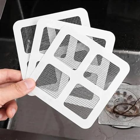 Winco (20 Pcs) Disposable Shower Cover Hair Catcher Shower Drain Mesh ...