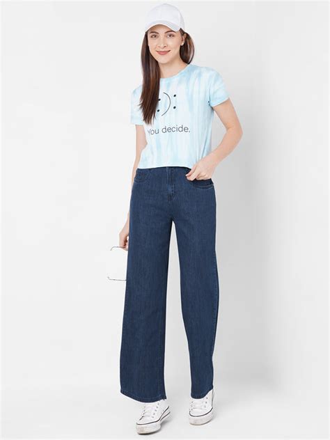 Buy High Rise Wide Leg Jeans for Women Online - Kraus Jeans