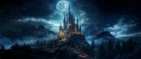 Fantasy Dark Castle Wallpaper