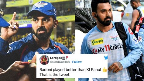 KL Rahul's Poor Form In IPL 2023 Sparks A Memefest; Cricket Twitter ...