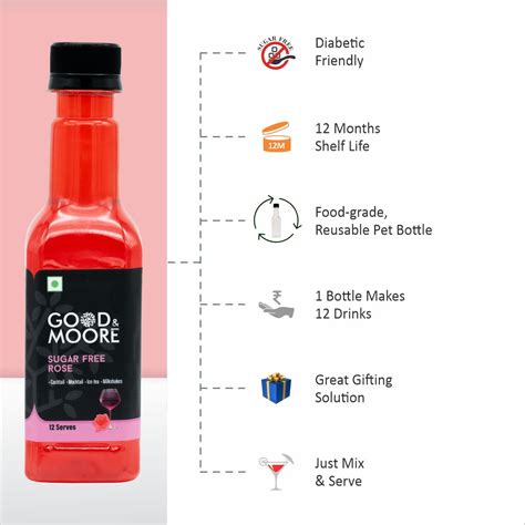 Sugar free Rose Syrup | Milkshakes, Smoothies – GOOD&MOORE
