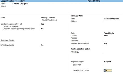 Goods And Service Tax in Tally Prime