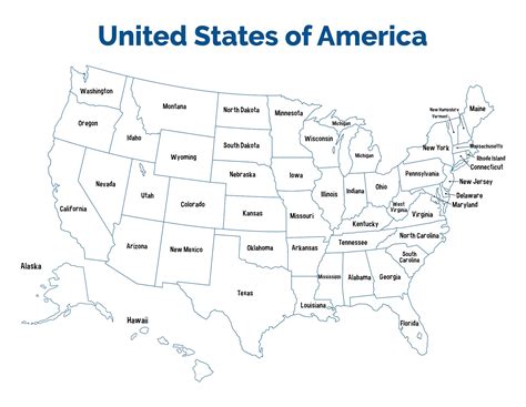 Printable Us Map With Cities And Towns Map Of United States | Map Of