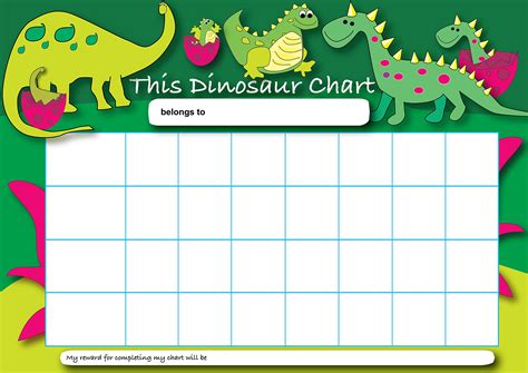 Superstickers A4 Dinosaur Reward Chart With 50 Stickers | Desertcart INDIA