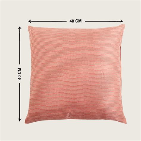 Buy Spinel Textured Pink Filled Cushion- Set of 3- 40 x 40cm from Home ...
