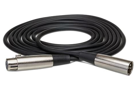 Hosa XLR-102 XLR3F to XLR3M Balanced Interconnect Cable, 2 feet ...