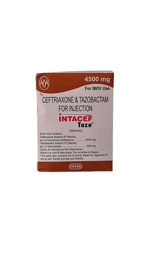INTAS INTACEF TAZO 4500MG