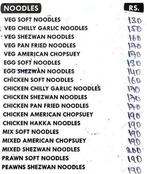 Menu at Basra Pride Multi Cuisine Restaurant, Hyderabad
