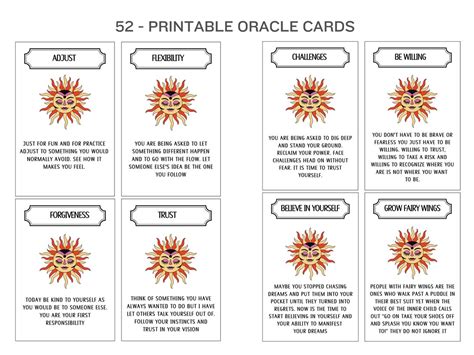 Downloadable Printable Oracle Cards 的图像结果