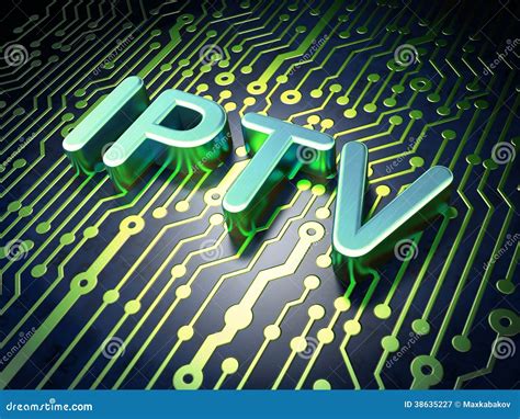 SEO Web Development Concept: IPTV on Circuit Board Background Stock Image - Image of ...