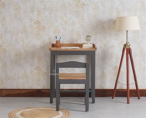Buy Kiddi Wooden Study Laptop Table with Chair for kids