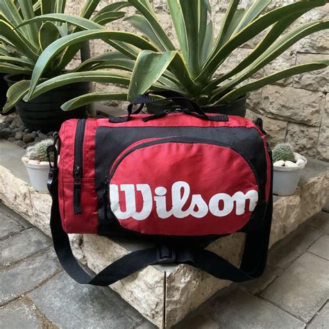 WILSON MINI DUFFLE BAG RED, Fesyen Pria, Tas & Dompet , Tas Selempang ...