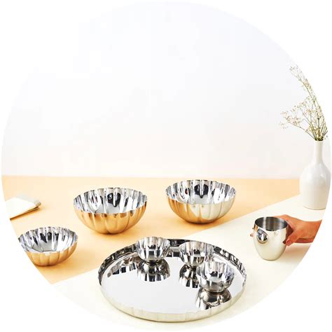 Buy Stainless Steel Dinner Sets Online in India
