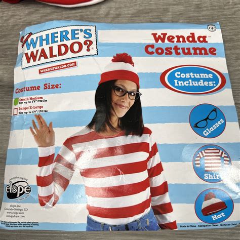 Where’s Waldo Wenda Costume S/M Halloween With Socks … - Gem