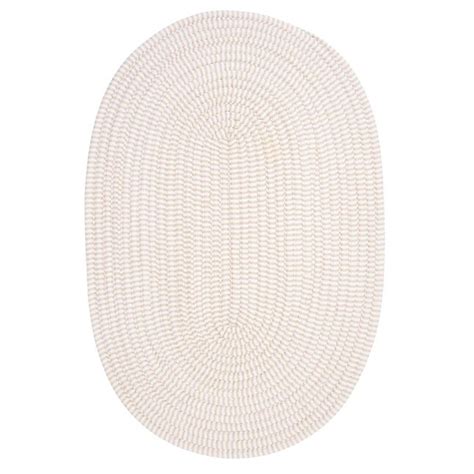 Colonial Mills Ticking Stripe Oval 6 x 6 Braided Canvas Round Ombre ...