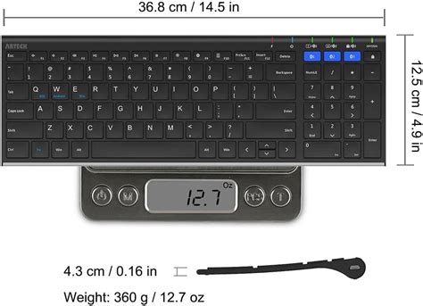 Arteck HB193 Universal Bluetooth Keyboard India | Ubuy
