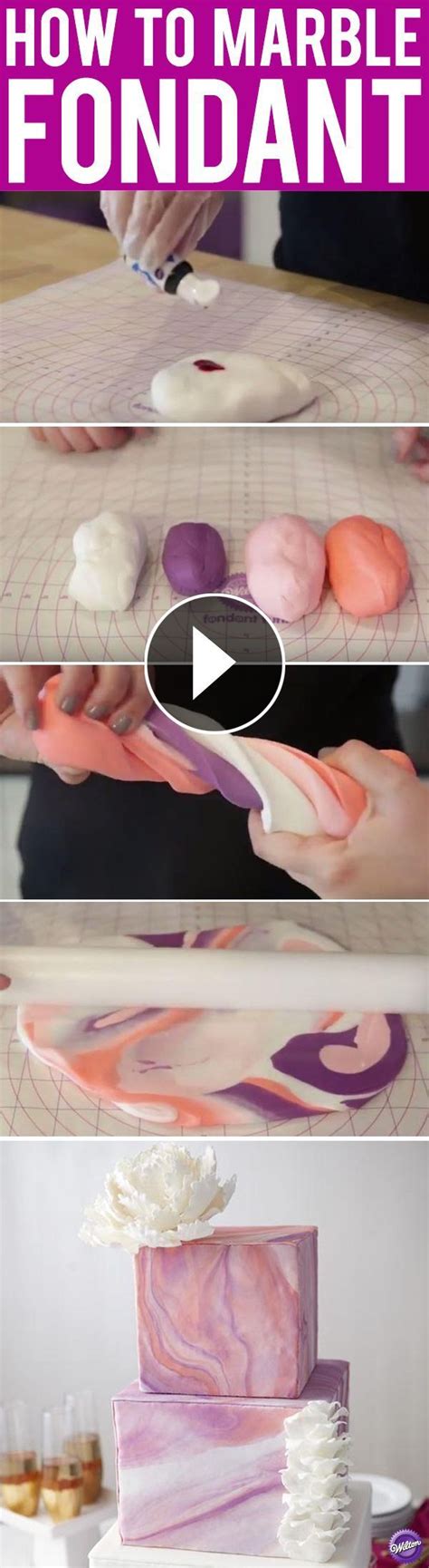 Marble Fondant Tutorial 的图像结果