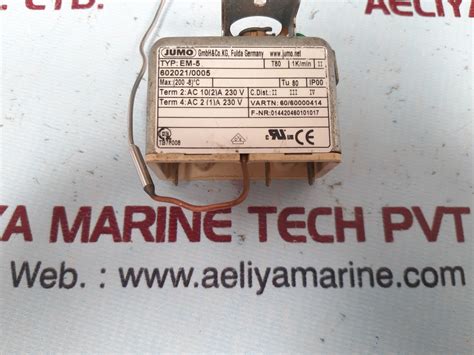 Jumo em-5 temperature controller – Aeliya Marine Tech