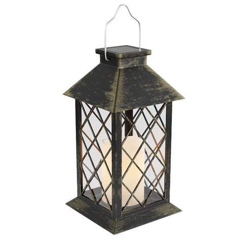 Hastings Home Outdoor Lights 8 -Lumens 1 -Watt Antique bronze Solar LED ...
