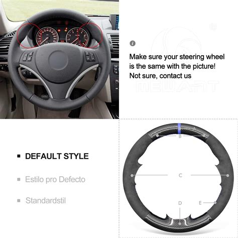 Buy MEWANT Custom Hand Stitch on Alcantara PU Carbon Fiber Steering ...