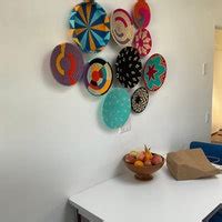 Buy Assorted Sabai Handwoven Grass Baskets, African Basket Plates, Set ...