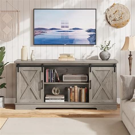 Amyove Entertainment Center for 65 Inch TV, Farmhouse TV India | Ubuy