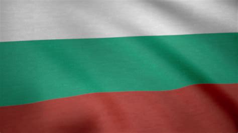 Flag of Bulgaria close-up. Bulgaria Country flag animation waving in ...