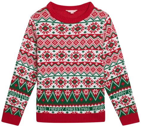 Girls' Ugly Christmas Sweater - Holiday Novelty Pullover Ugly Xmas ...