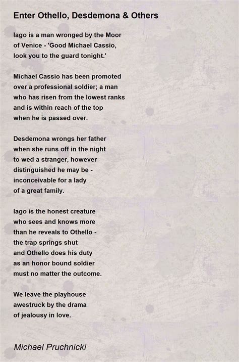 Othello And Desdemona Love Quotes Othello And Dramatic Irony