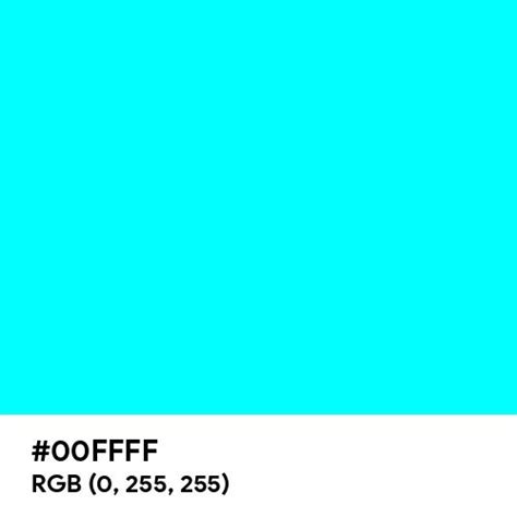 Cyan Hex Color Code #00FFFF