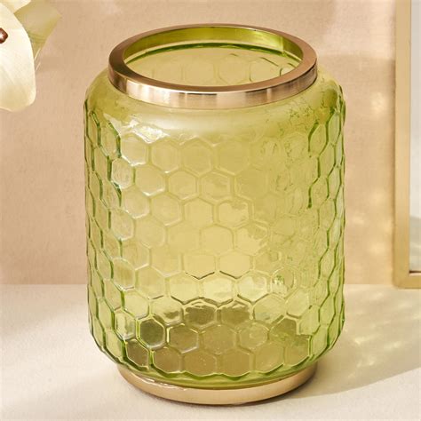 Buy Pacific Brian Glass Hurricane Candle Holder from Home Centre at ...