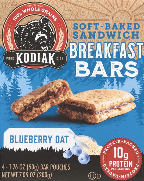 Amazon.com: Kodiak Soft Baked Sandwich Breakfast Bar, Blueberry Oat ...