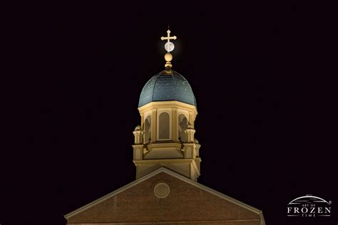 Long Nights Moon Over University of Dayton No. 3 | Art of Frozen Time