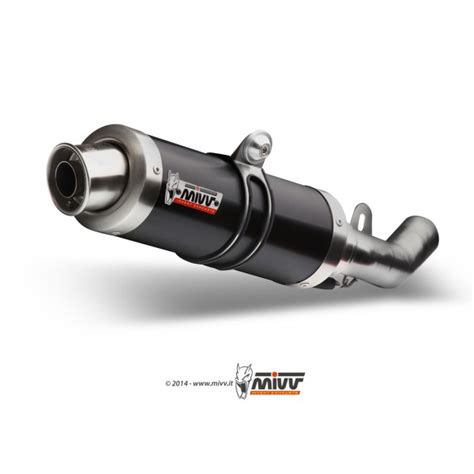 MIVV Steel Balck 2X Slip On GP Exhaust For Kawasaki Z1000 2014-2020 ...