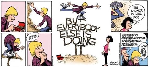 Bandwagon fallacy | Zits comic, Comics, Comic strips